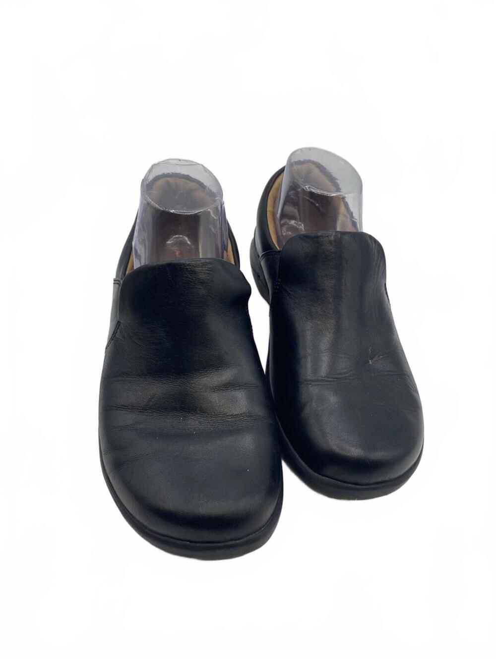 Unstructured Shoes Women’s By Clarks Size 7.5 Black Leather Comfort Slip On Work
